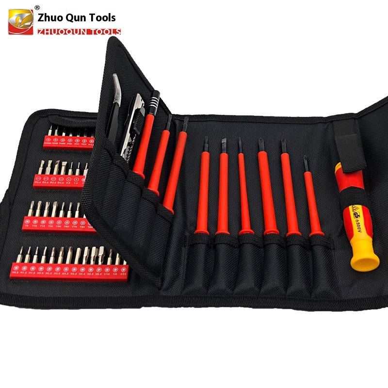 124 In Oneulated Screwdriver Set For Home Computer Mobile Phone Disassembly And Repair Electrician Anti-electric Special-shaped Screwdriver