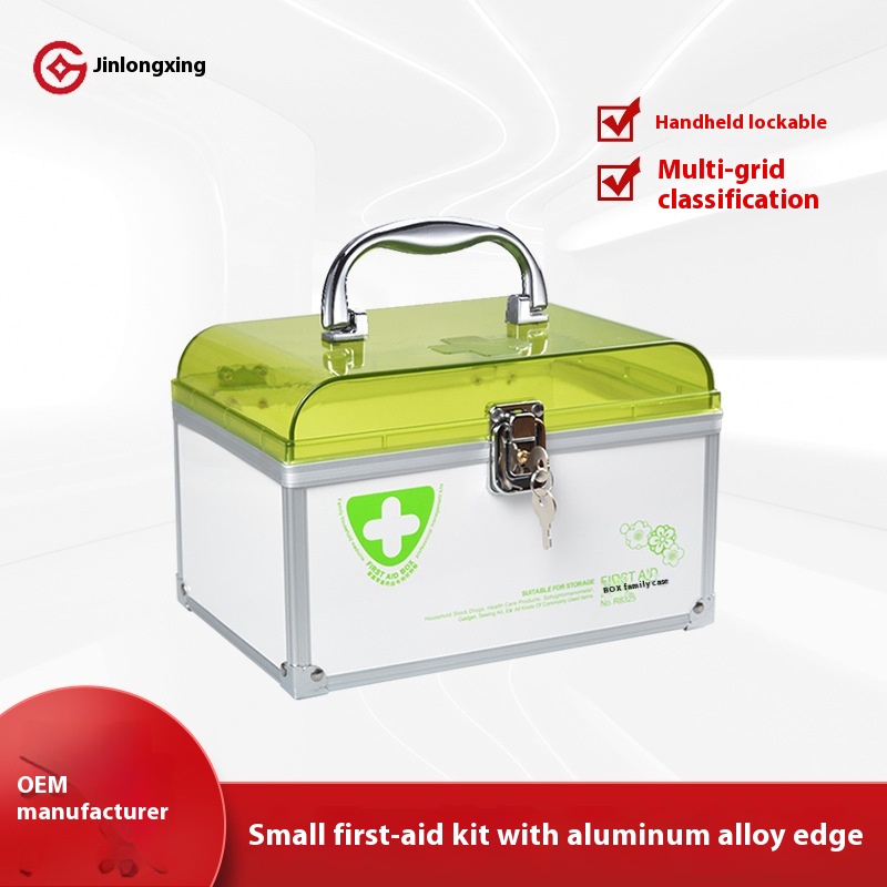 Jinlongxing Family Emergency Medicine Medical Box Multifunctional Storage Box Portable Household Medicine Box