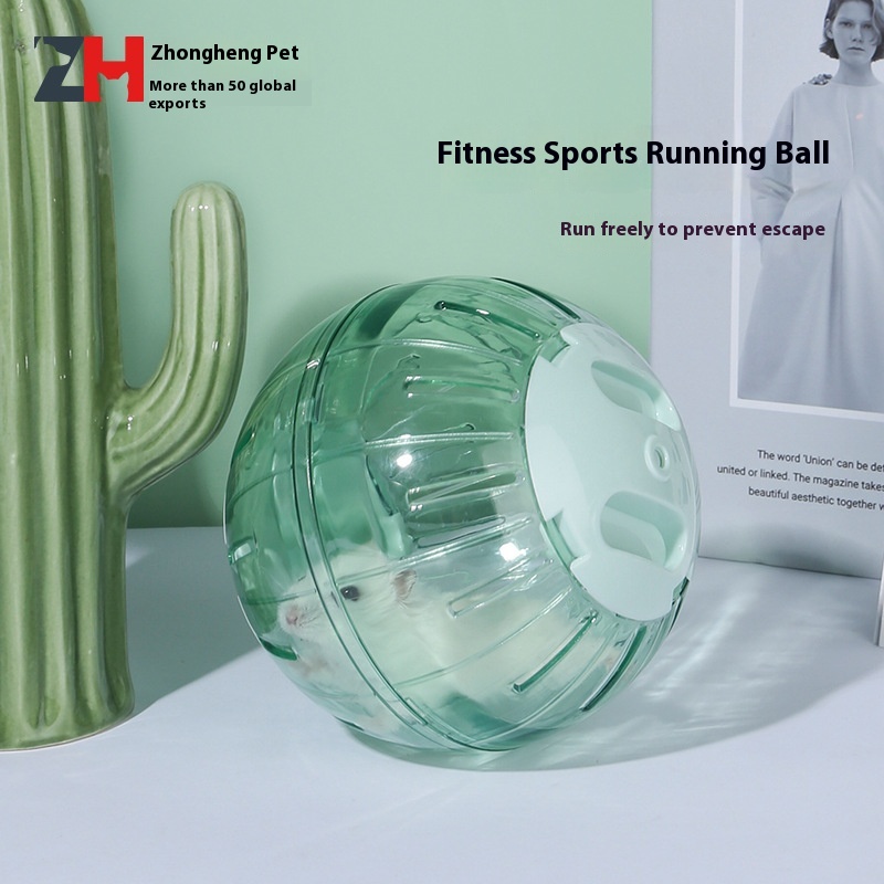 Zhongheng Hamster Toy Running Ball Running Wheel Transparent Green Roller Sports Ball Golden Bear Squirrel Supplies Running Ball