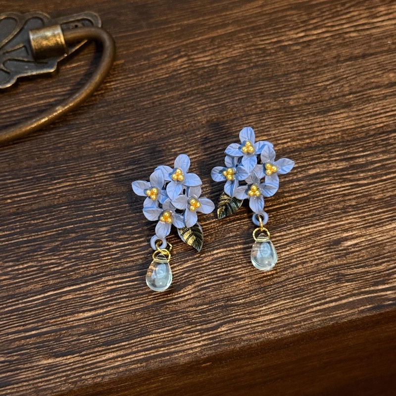 Orchid | Chinese Ethnic Style Ancient Style Exquisite Sweet Cute Fresh Atmosphere Cheongsam Flower Earrings Earrings