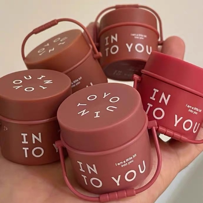 INTO YOU Heart Mu And Your Heroine Mist Lip Cheek Dual-purpose Canned Lip Mud Mist Matte Dual-purpose Lipstick
