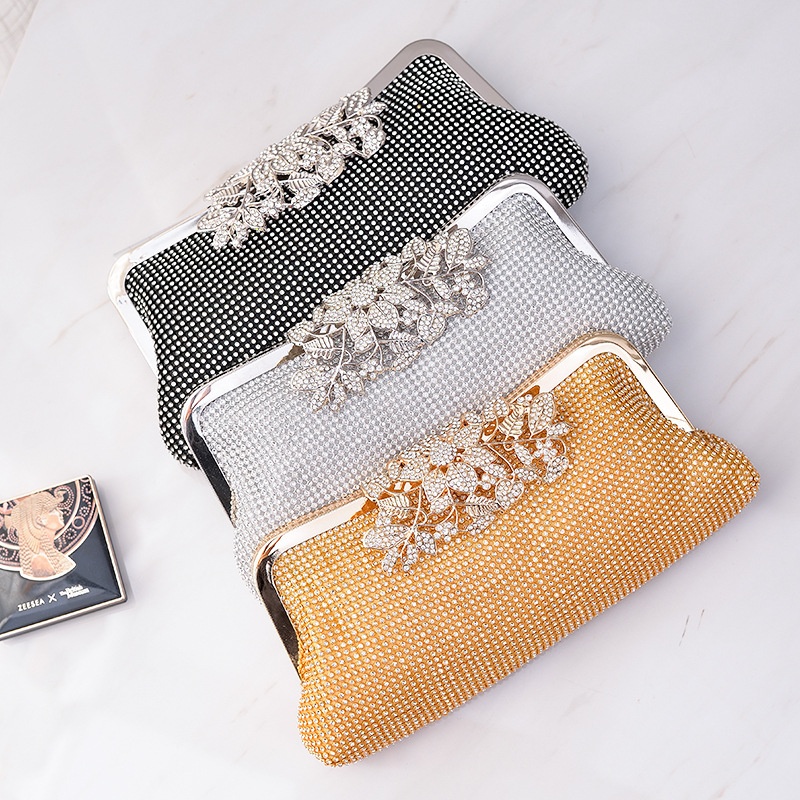 Evening Bag Diamond Handmade Bag Banquet All-match Evening Bag Clutch Bag Handbag Female