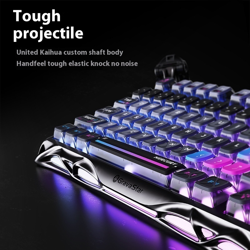 Remanufactured Aluminum Alloy Wireless Game Electronic Competition Mouse Force Planet Cocoon 75K1Pro Mechanical Keyboard Cyberbok