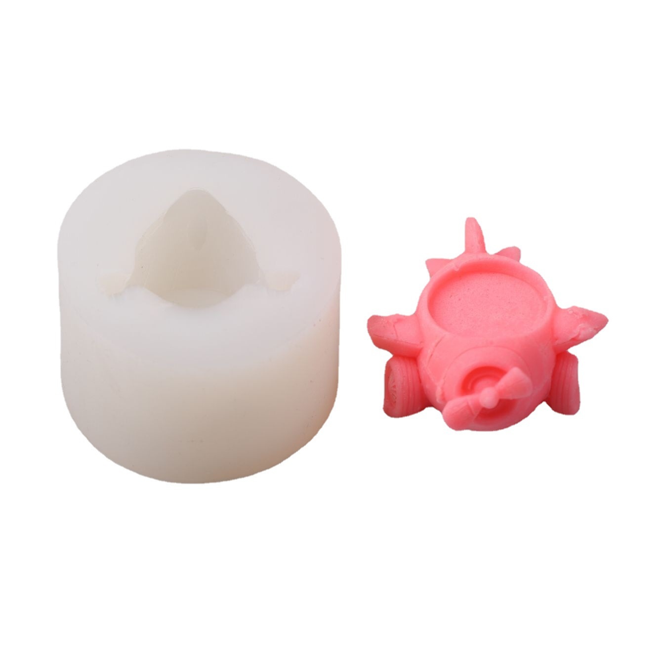 复古飞机香薰蜡烛模具 D I Y创意烘焙慕斯蛋糕硅胶模具 - 4