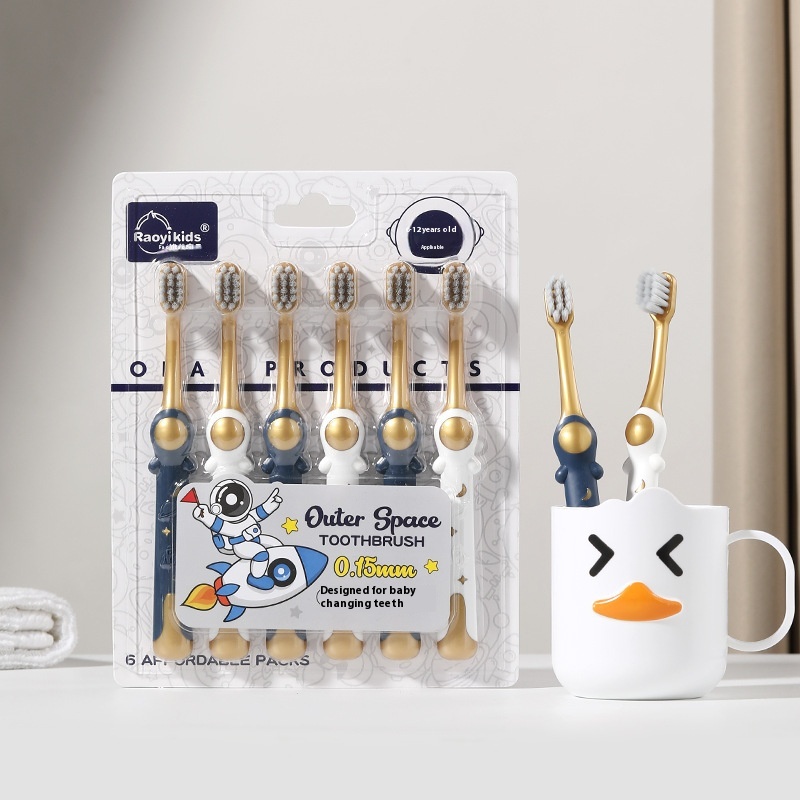 Sam's Club Soft Children's Toothbrush-6-Pack For Ages6-12,Ultra-Fine Soft Bristles,Gentle On Gums