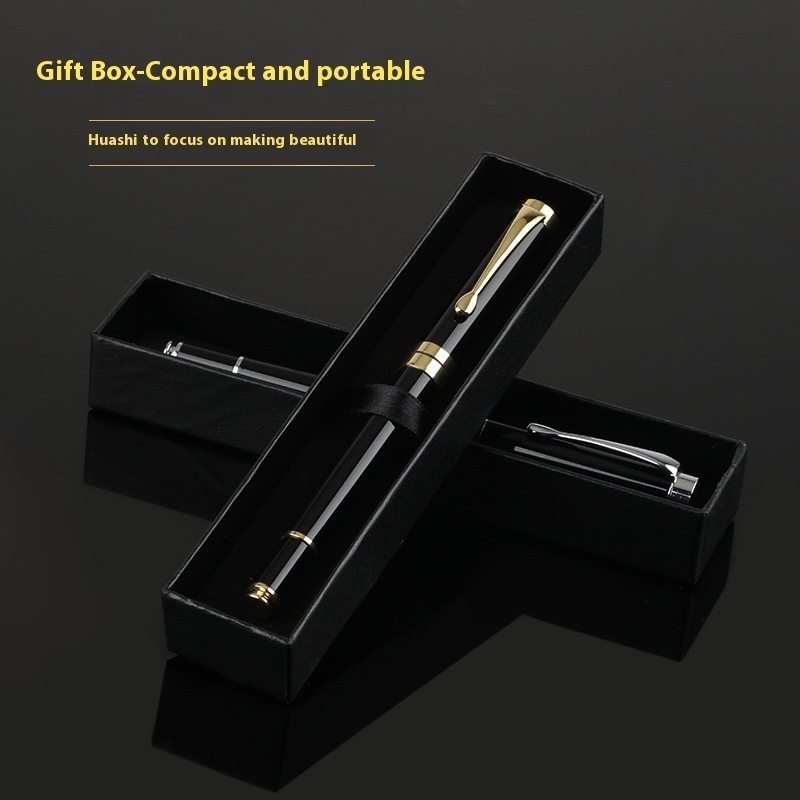 186#Metal Box With Lid And Bottom,Gel Pen,Business Signature Pen,Advertising Gift,Ballpoint Pen,Printing