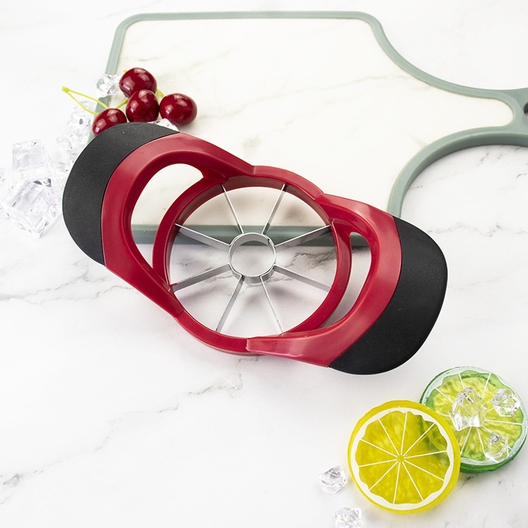 Stainless Steel Apple Cutter Plastic Handle Red Eight Cut Apple Separator Apple Cutter Fruit Cutter Apple Cutter