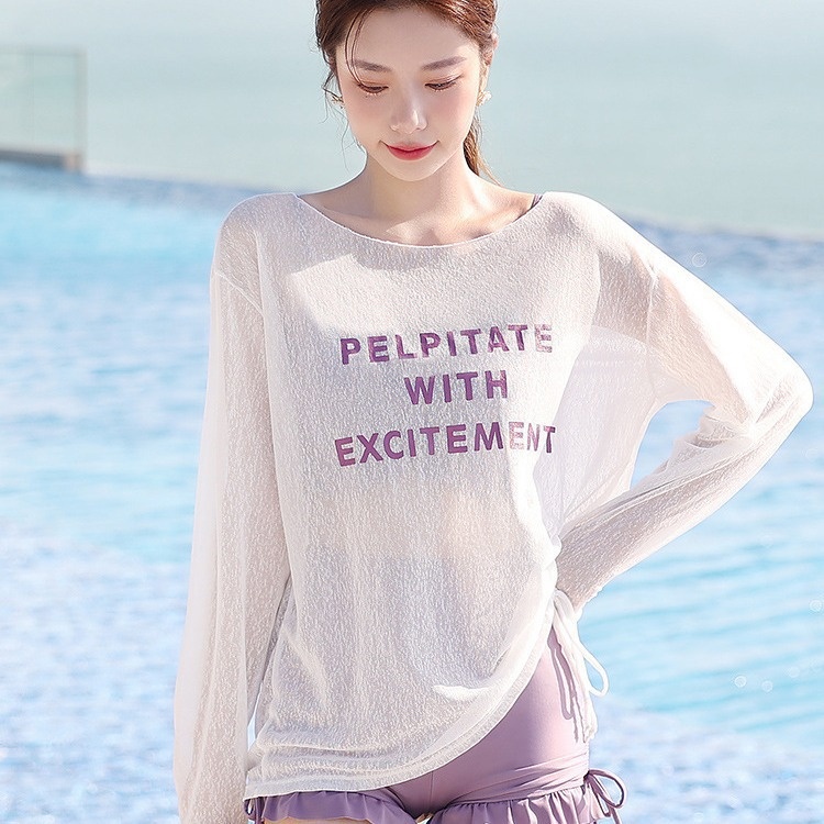 Split Swimsuit Women's Internet Popular Hot Spring Belly Covering Slimming Conservative Swimsuit Three-piece Set Conservative Swimsuit