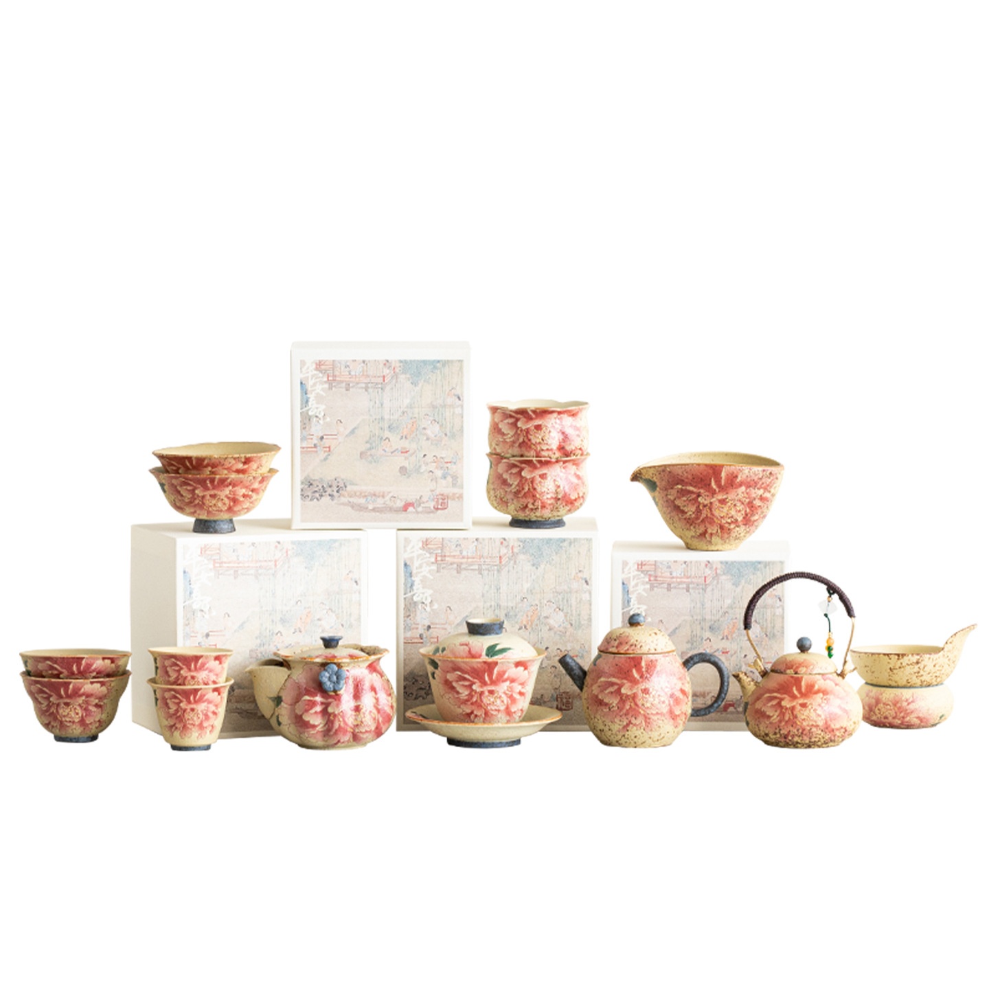 Blue And White Flint Kung Fu Tea Set For Home Use, High-End Master Cup, Tasting Cup, National Color Fragrance Gaiwan Tea Cup, Tea Bowl, Single Piece