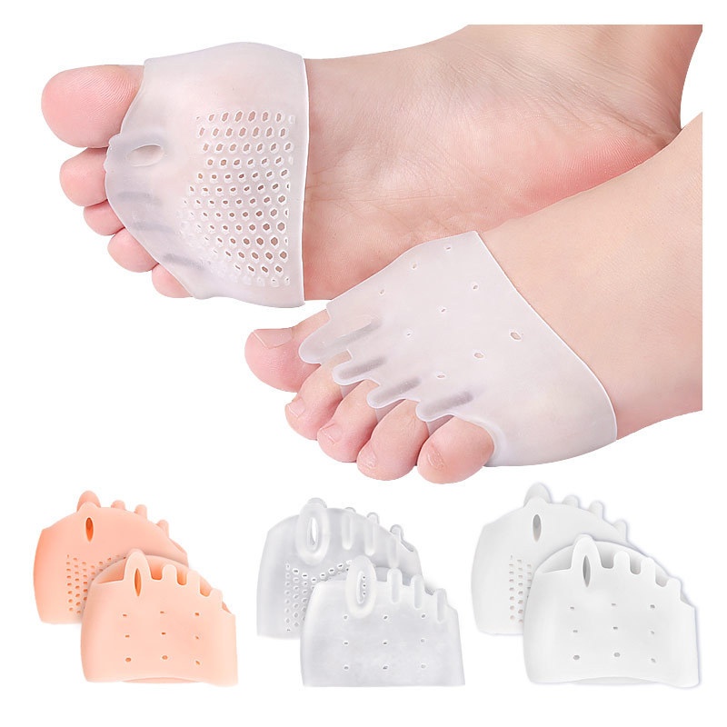 Silicone Forefoot Pad SFront Pad Half Size Pad Massage Five Toe Forefoot Pad Embedded SEBSWith Cloth Front Pad