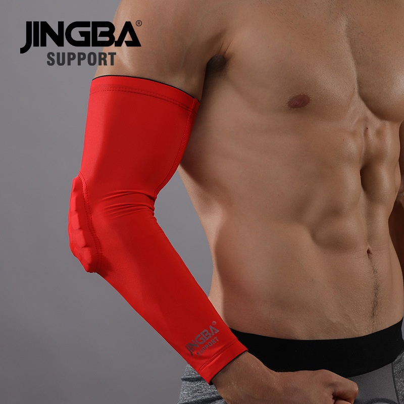 JINGBAHoneycomb Elbow Pads Adult Anti-collision Protective Gear Basketball Cycling Volleyball Fitness Outdoor Sportss