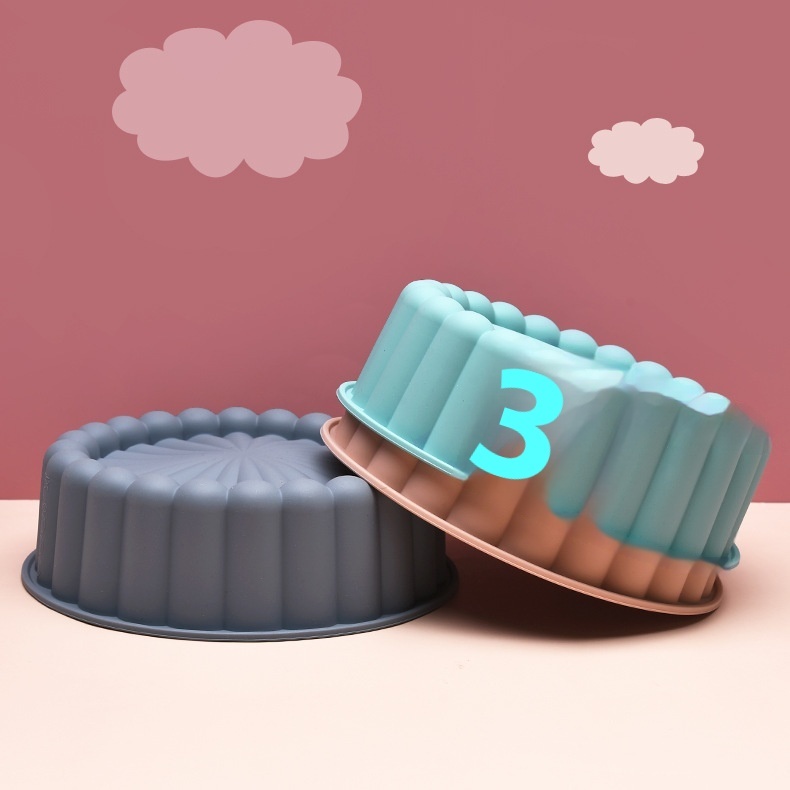 Silicone Sunflower Cake Mold100%Foldable Round Silicone Cake Mold Silicone Baking Mold