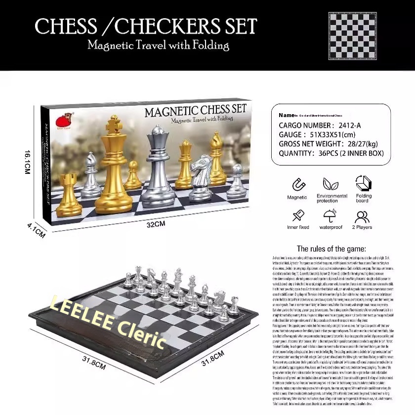 Bear Puzzle Toy Chess For Children With Magnetic Game Special Chess Folding Chess Batch