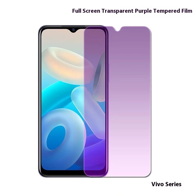 Suitable For Vivo Y77e Tempered Film Y21 S Explosion-proof Y27 Anti-blue Light Y78 Purple Light Anti-fall Y02 S Protective Film