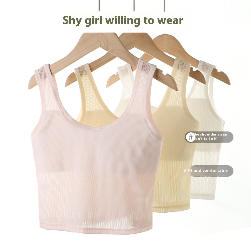 Girls' Underwear Development Period Primary School Children's Vest12 Years Old10 Years Old Growth Bra Girl Wrapped Chest Summer Thin