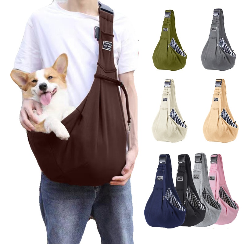 Pet Travel Crossbody Cat Bag Dog Adjustable Buckle Bag Large Capacity Portable Pet Backpack