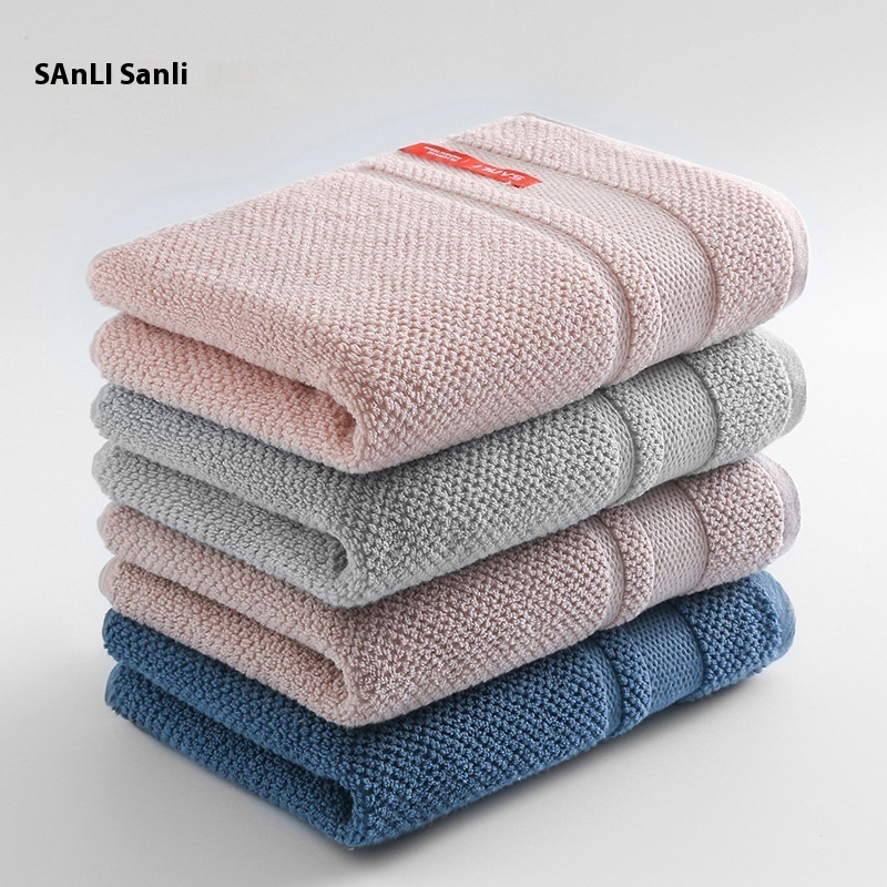 [Product]Sanli Towel Adult Towel110g Pure Cotton Towel Plain Face Wash Towel Gift Plus