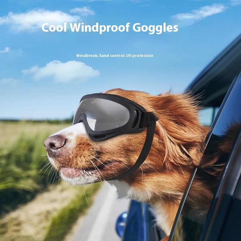 Dog Goggles Waterproof,Windproof And UV-proof Sunglasses Pet Dog Glasses S