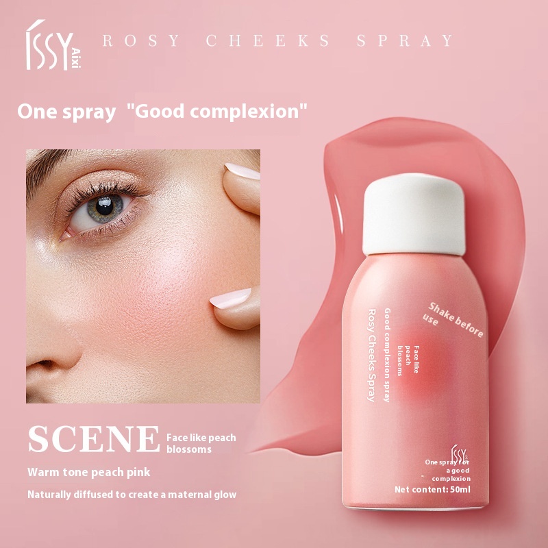 Ai Ci Makeup Spray Natural Naked Makeup Good Color Enhance Girly Sense Blush Face Essence Generation Hair