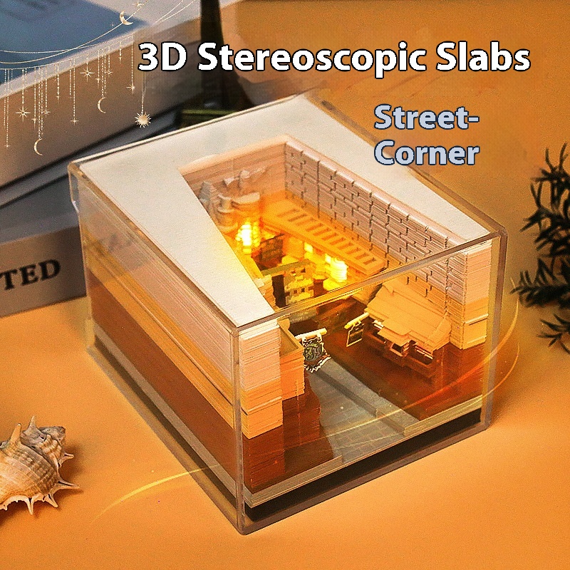 Diagon Alley Model Wizard Harry Potter3 DStereo Notepad Creative Gift Gift Hand-torn Notepad