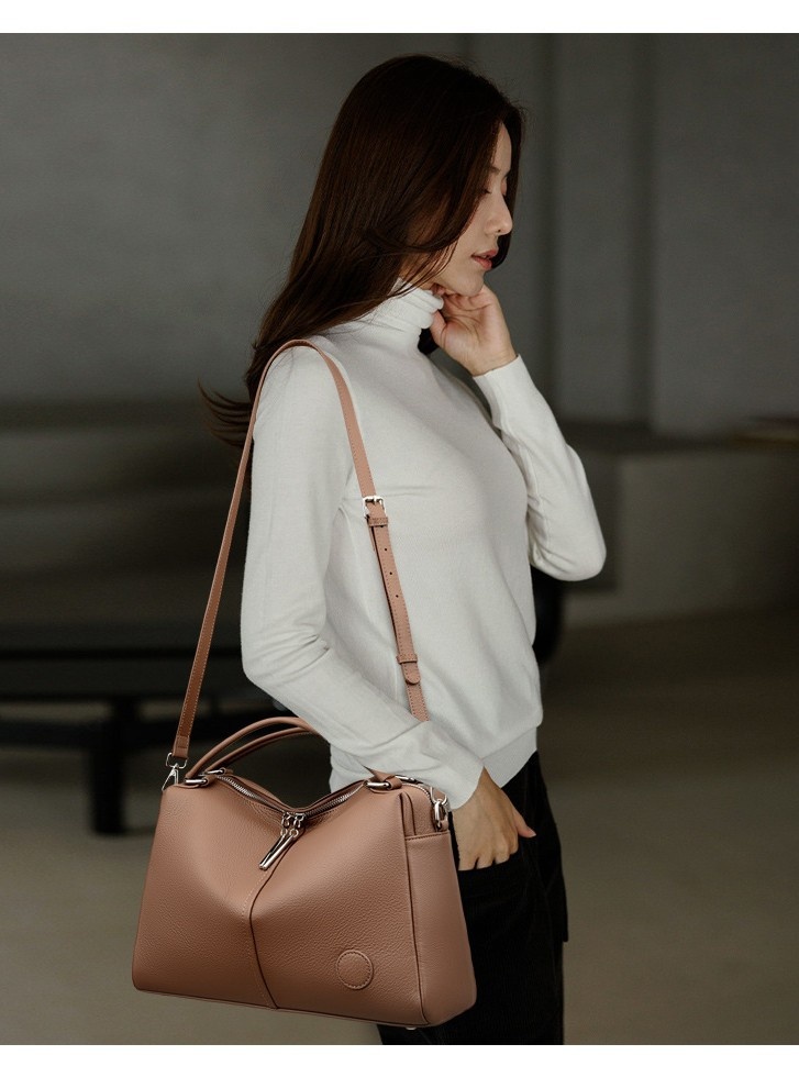 Genuine Leather Bag Winter Women's Fashion Elegant Handbag High-end Sense Large Capacity Niche Crossbody Bag For Women