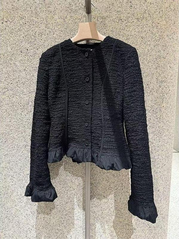 Korean Style Retro And Gentle Patchwork Top