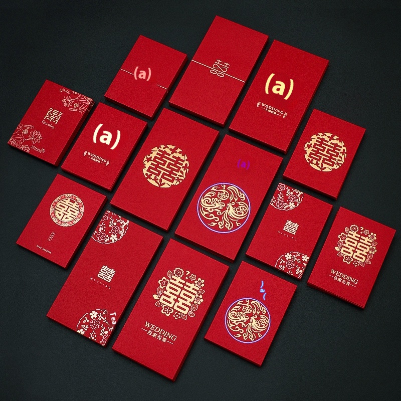 Wedding Happy Words Mini Red Envelope Red Envelope Special Small Red Envelope Bag For Wedding Door Blocking Supplies