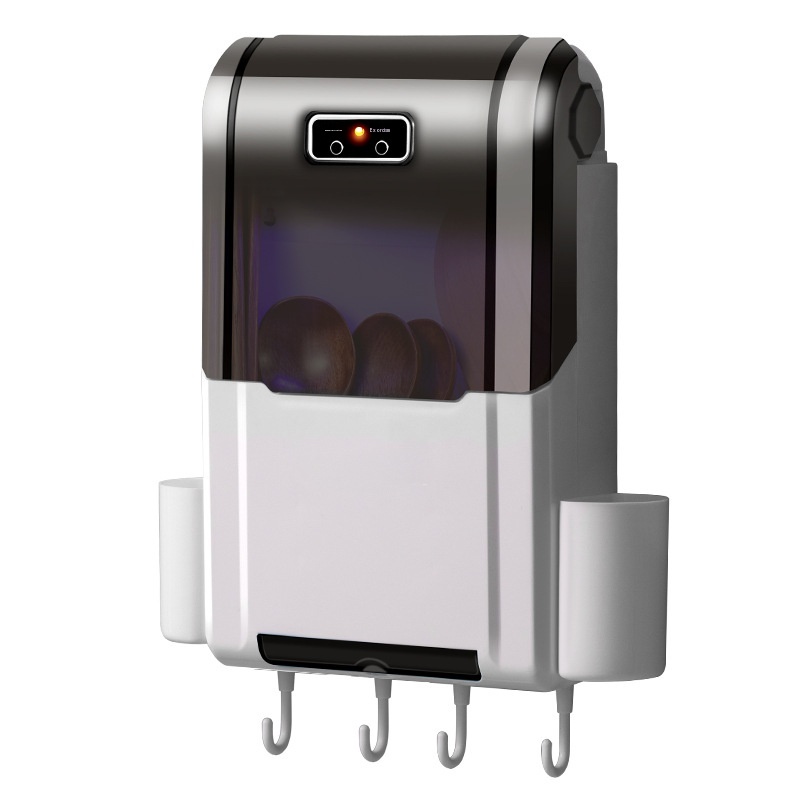 Wall-mounted Usb Charging Tableware Sterilizer For Home Use Without Punching Holes