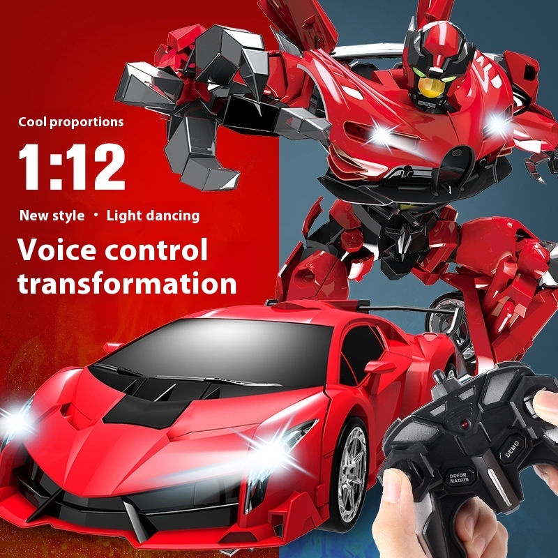 Children's Remote Control Car Toy Large Rechargeable Racing King Kong Robot Gesture Sensing Deformation Remote Control Car