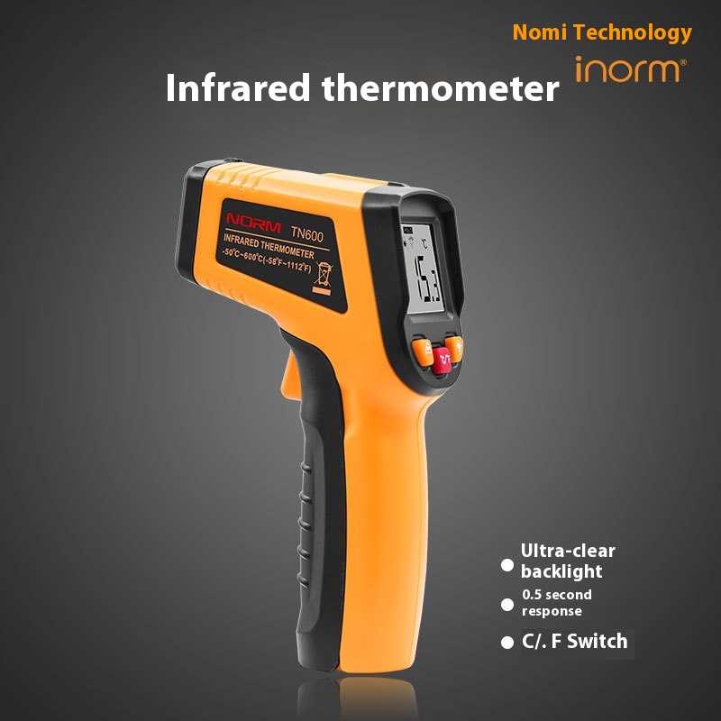 Nomi Infrared Thermometer Handheld Temperature Measuring Gun Industrial Electronic Thermometer Water Temperature Oil Temperature Measurement Kitchen Baking