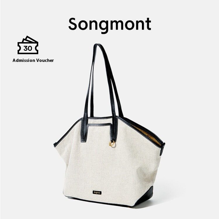 Songmont Shanyou Pine Holiday Series Yak Velvet Hamma Tote Bag Large Capacity Commuter Shoulder Underarm Bag