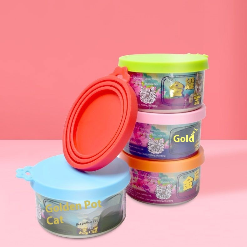 Silicone Fresh-keeping Cover Pet Can Cover Three-in-one Sealed Fresh-keeping Cover Dog Cat Food Can Universal Moisture-proof Cover