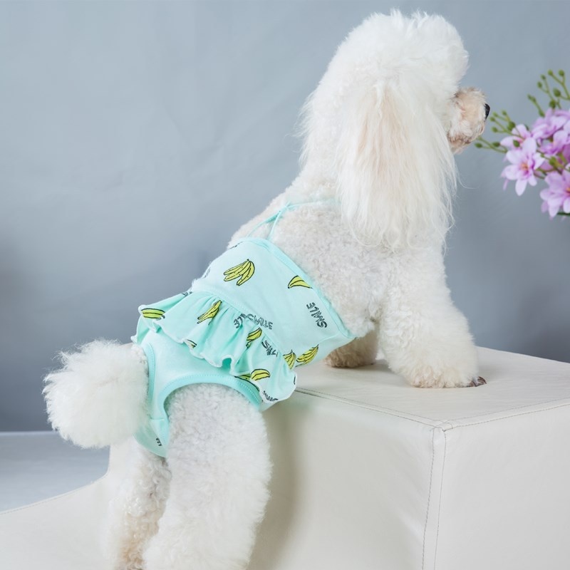 Pet Physiological Pants Breathable Printed Sling Style Small Dog Female Dog Sanitary Pants Dog Menstrual Pants