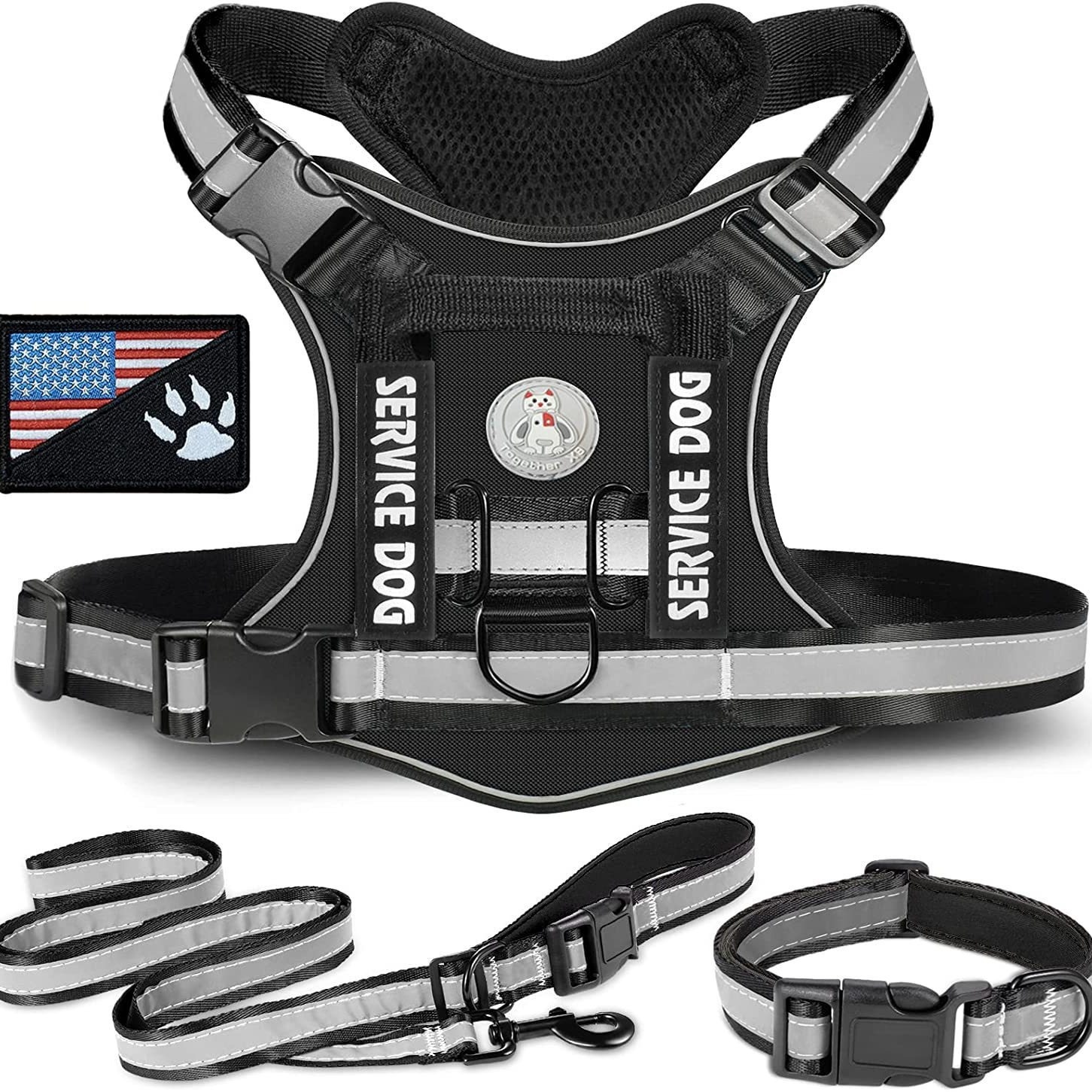 Dog Tactical Chest Harness Nylon Hand-held Dog Vest Clothes Outdoor Military Dog Training Chest Harness