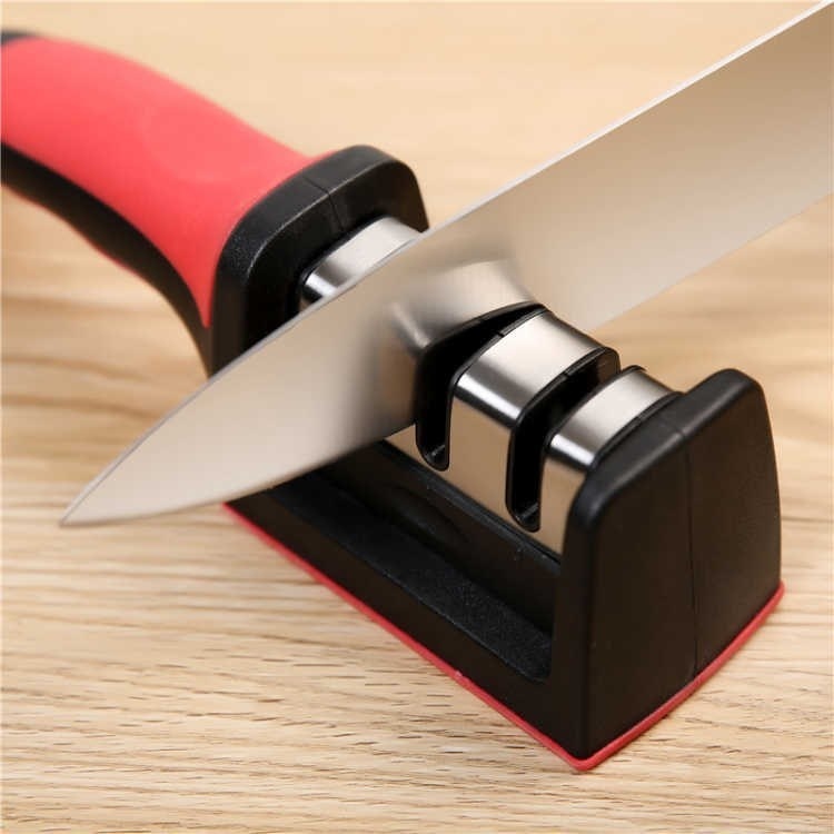 Yangjiang Tungsten Steel Kitchen Knife Handheld Household Whetstone Kitchen Three-stage Fast Knife Sharpener