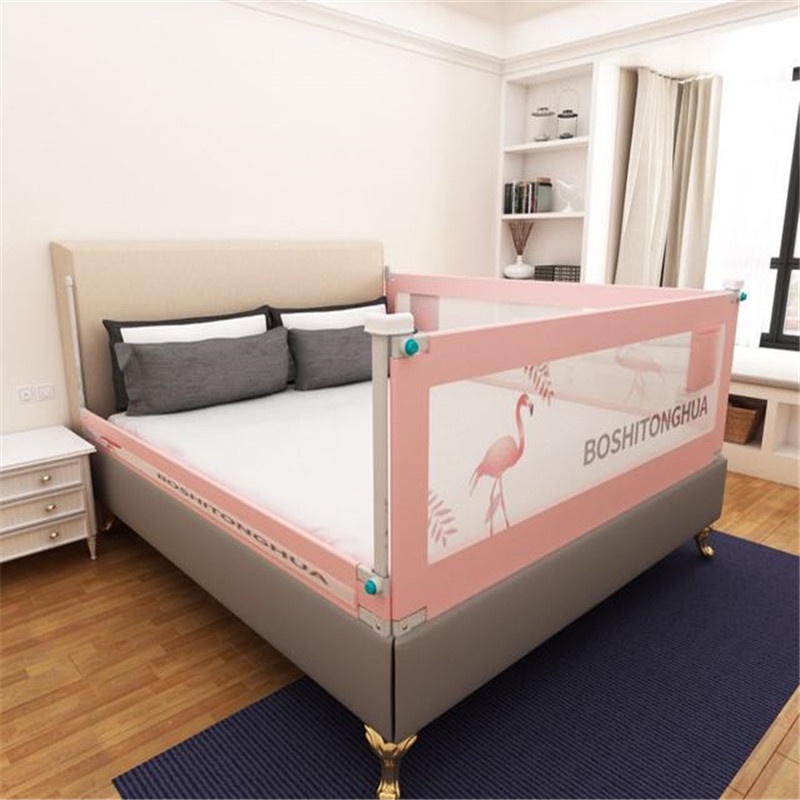 Baby Bed Guardrail Vertical Lifting Children's Baby Fence Foldable To Prevent Falling Bedside1.8 Guardrail2 Meters