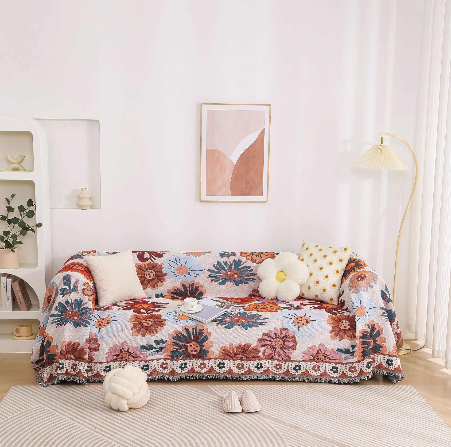 Outdoor Living Room Sofa Cover Double-sided Thickened Sling Camping