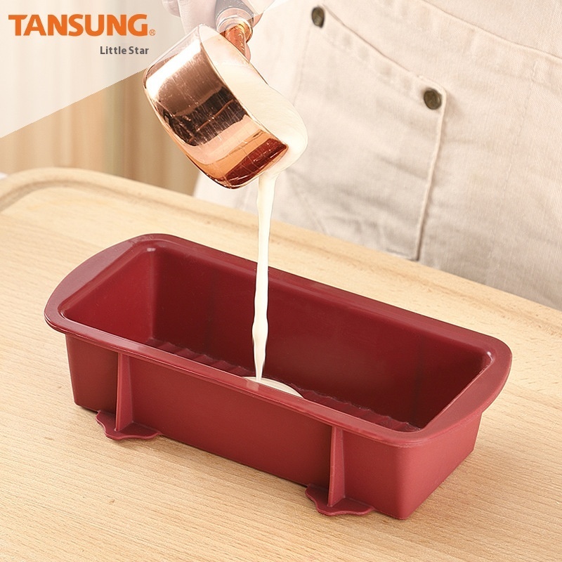 Silicone Cake Mold Rectangular Bar Toast Plate DIYBaking Tool Easy Demoulding Toast Mold