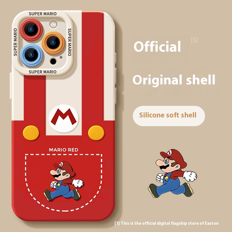 Easton Mobile Phone Case For Apple 16Pro Max Iphone16 Mario 15Pro 14 Silicone 13