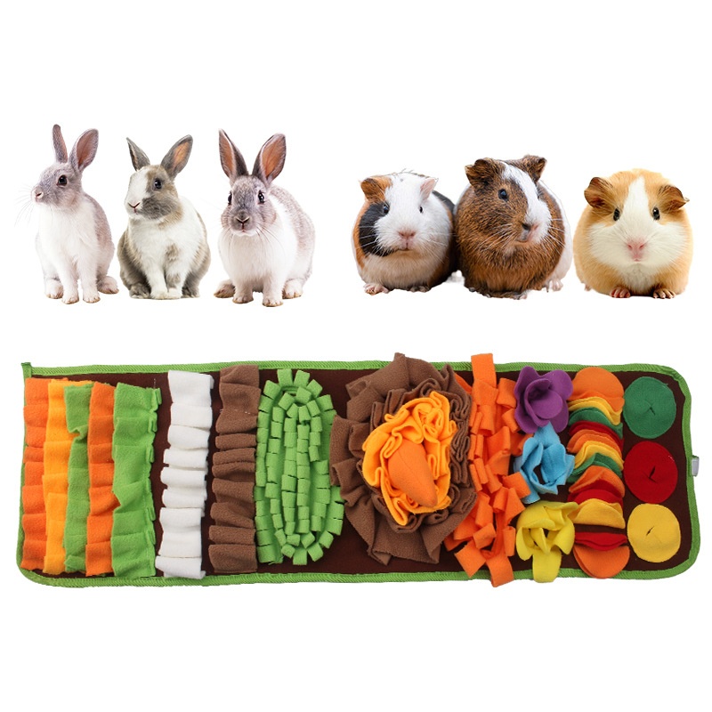 Emotional Relief Chinchilla Guinea Pig Foraging Round Pet Sniffing Pad Pet Supplies Rabbit Nose Hair Pad