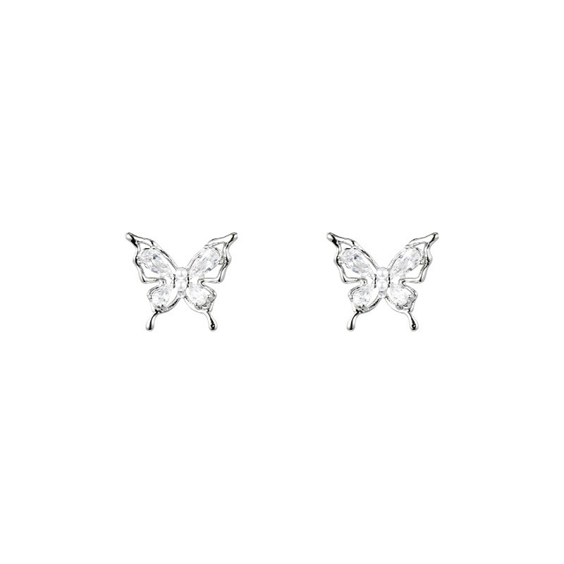 S925 Silver Earrings Women's French Simple Daily Joker Earrings Elegant Y Explosions High-end Jewelry