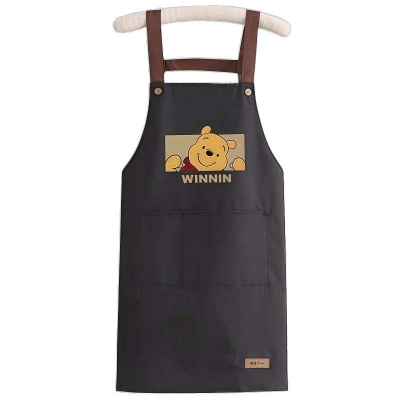 Winnie The Pooches Apron Waterproof Household Kitchen Cooking Oil-proof Fashion Waist Work Clothes Special Printing Meal