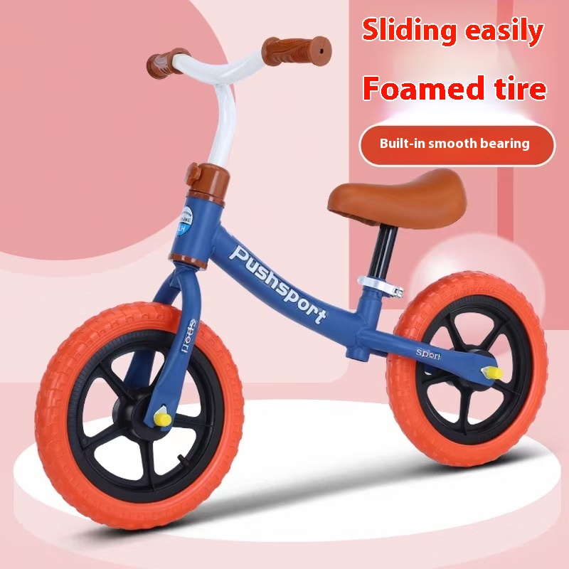 Children's Balance Bike Without Pedals,2-6 Year Old Male And Female Baby Sliding Bike, Two-wheel Sliding Children's Bike