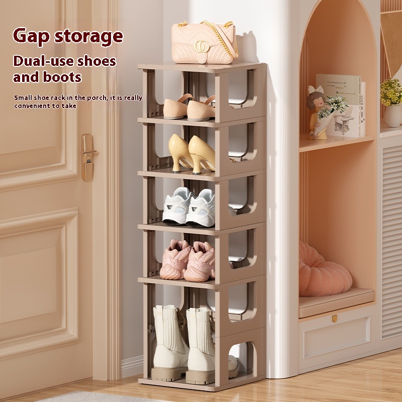 Simple Household Multi-layer Assembly Dustproof Storage Shoe Rack Shoe Box Dormitory Door Space-saving Plastic Shoe Cabinet Rack
