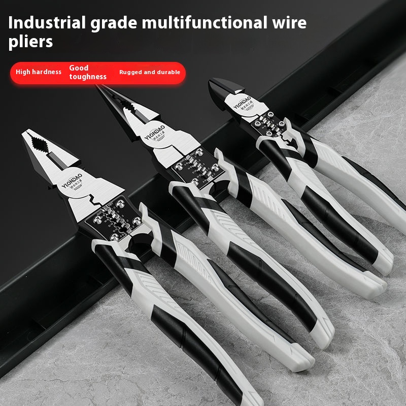 Multifunctional Wire Pliers, Vise, Wire Stripper, Electrician's Pliers, Needle Nose Pliers, Industrial Grade Diagonal Pliers, Wire Cutters
