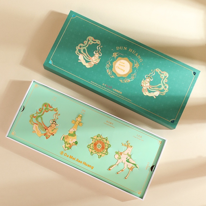 Dunhuang Feitian Guochao Cultural And Creative Gift Metal Bookmark Gift Box Student Graduation Business Gift Teacher's Day Send Teacher