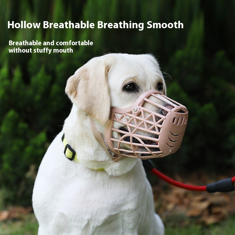 Dog Soft Plastic Fence Muzzle Dog Pet Safety Anti-Bite Mesh Mask Breathable Mask Dog Muzzle