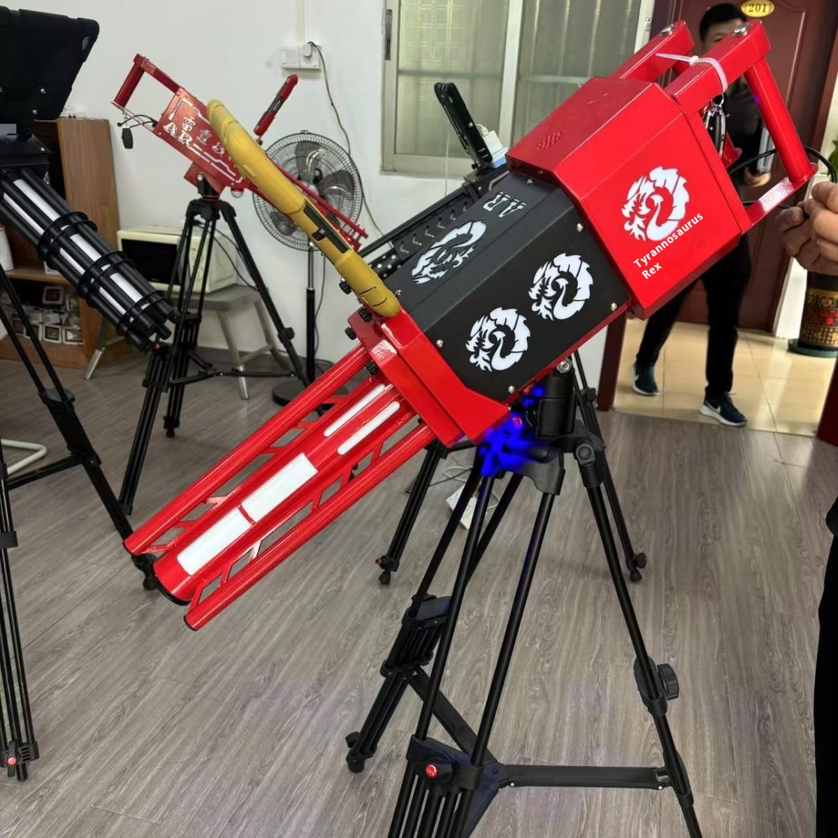 Ar Gatling Gun Stall Artifact Kidsren's Game Gatling Gun Outdoor Stall 3D Game Gatling Gun