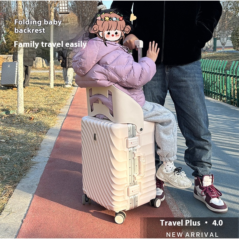 Baoma Box Walking Baby Implementation Parent-Child Trolley Case Mountable Children's Luggage Ride Boarding Box Large
