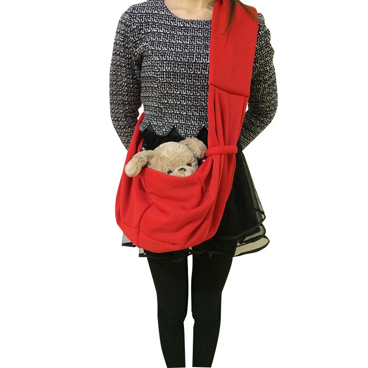 Dog Outing Shoulder Bag Crossbody Pet Bag Breathable Polyester Large Capacity Dog Bag Cat Bag